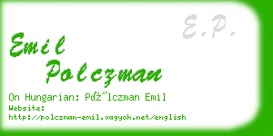 emil polczman business card